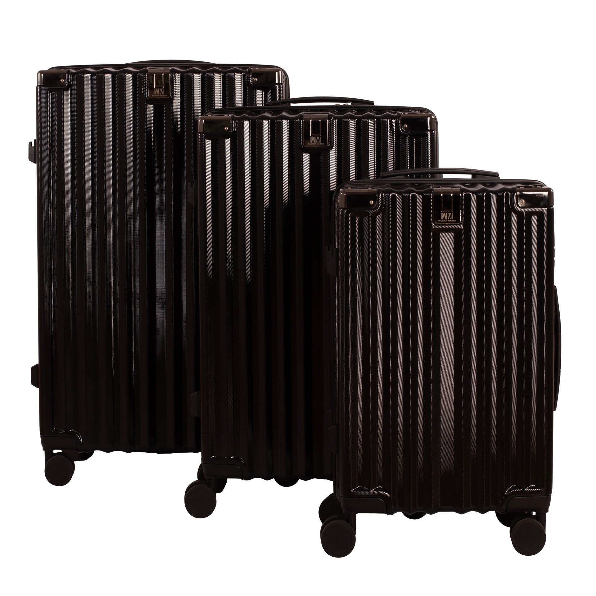 William Martin Navigator 3-piece Luggage Set Negro ÚNICA