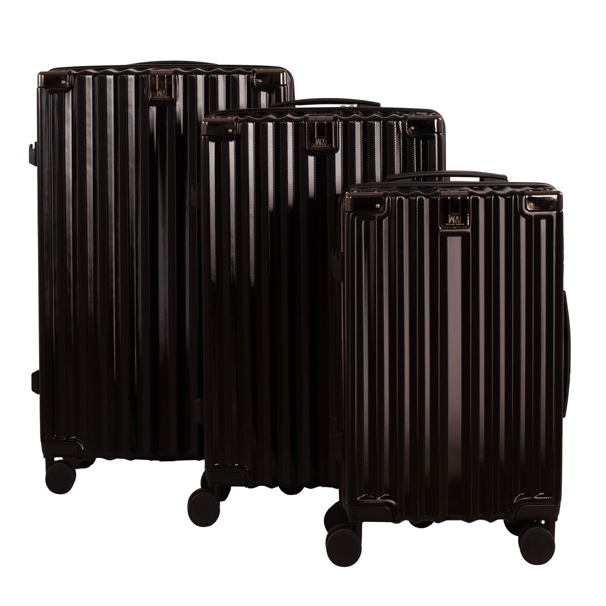 William Martin Navigator 3-piece Luggage Set Negro ÚNICA