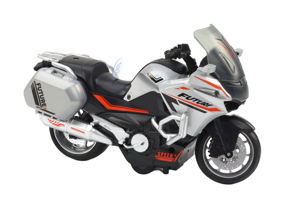 Police Sports Motorcycle With Friction Drive Scale 1:10