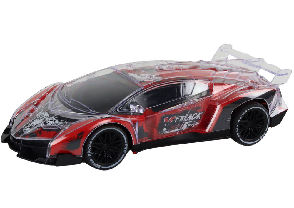 Remote Controlled Rc Sports Car 1:16 Scale Red Lights