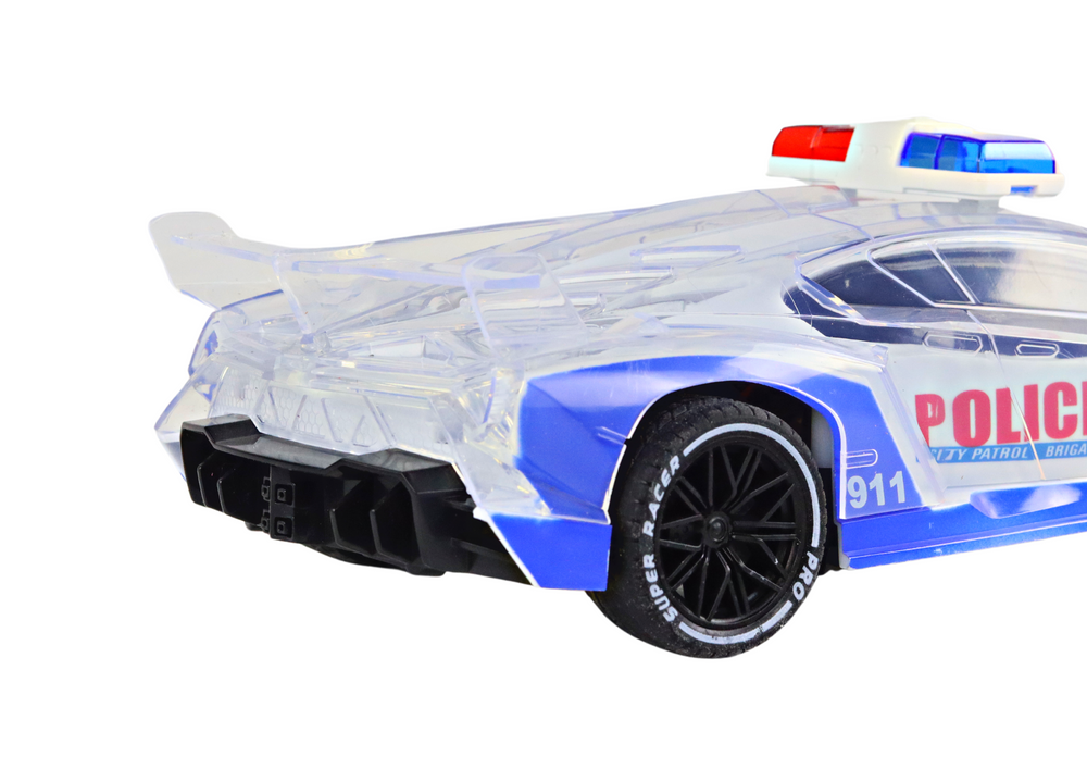Police Sports Car Remote Controlled Rc Scale 1:16 Lights