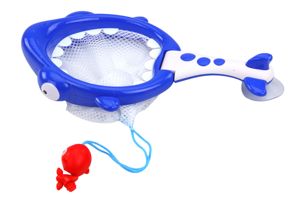 Bath Toys Strainer Basket 2in1 Shark Fish With Algae