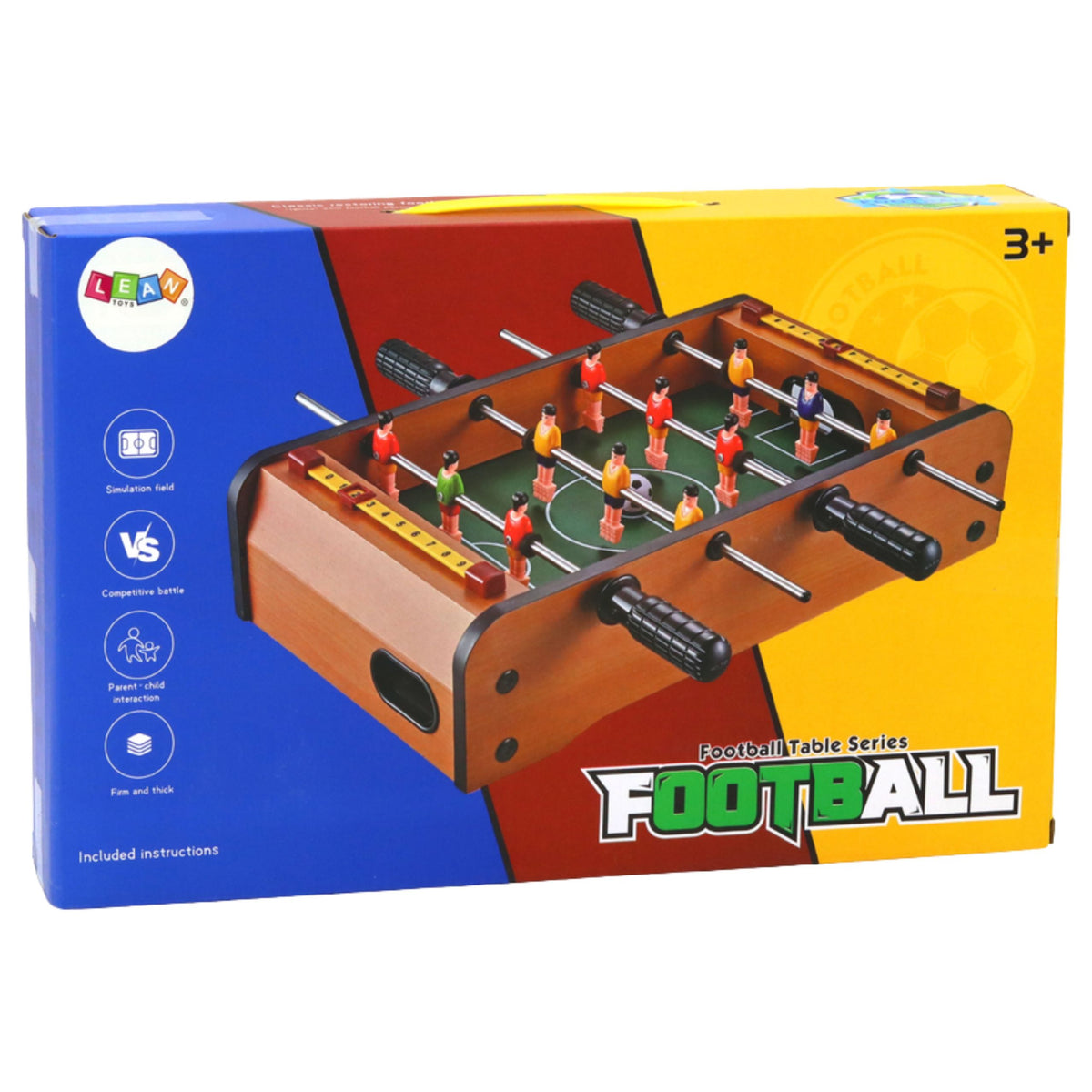 Mini Wooden Table Football 36cm X 21.5cm X 9cm