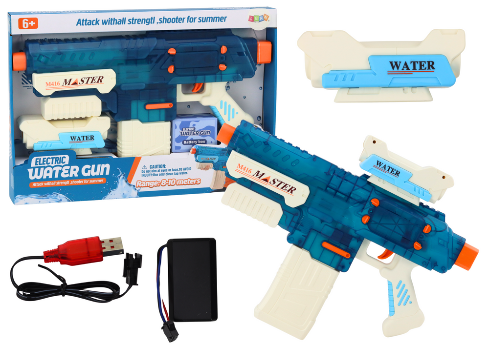 Fucile Pistola ad Acqua Ricaricabile M416 500ml Portata 8-10m