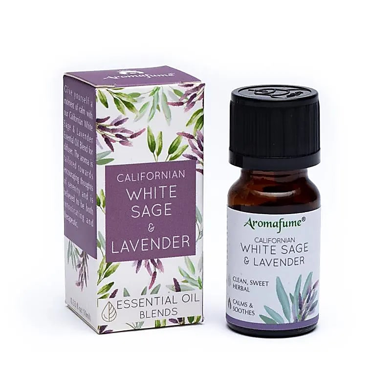 Hvid salvie og lavendel æterisk olieblanding Aromafume -- pakke med 3 stk - 10 ml