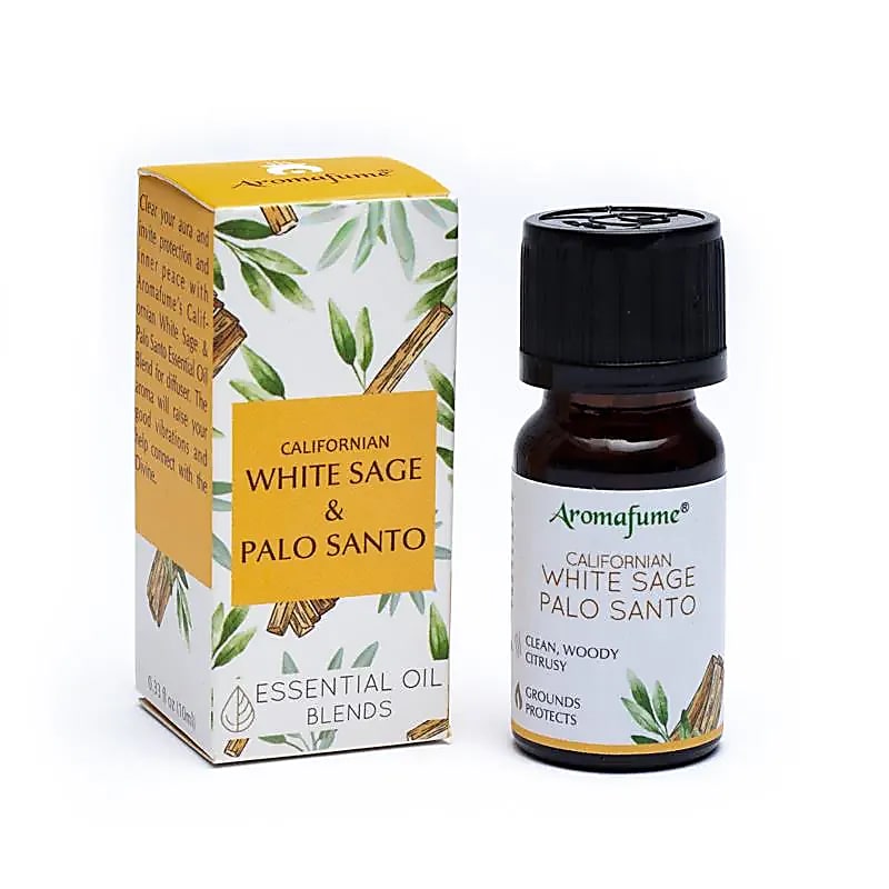 Bílá šalvěj a směs esenciálních olejů Palo Santo Aromafume -- balení 3 ks - 10 ml