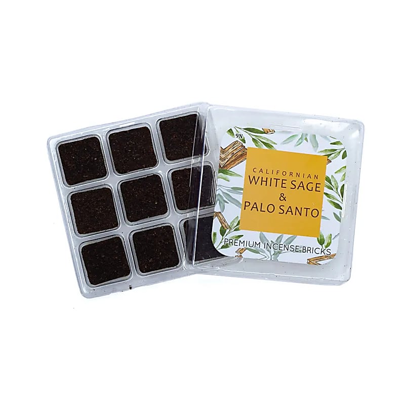 Aromafume Räuchersteine, weißer Salbei und Palo Santo – Packung mit 3 Stück – 40 g