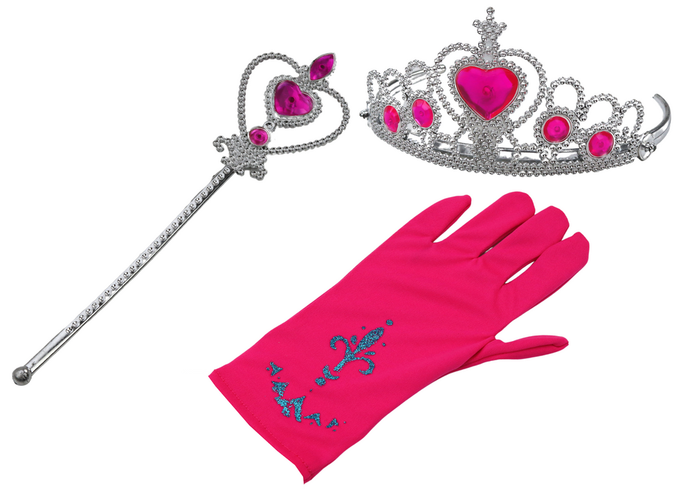 Little Princess Accessories Set Wand Glove Crown Braids