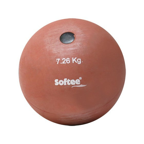 Softee Rubber Shot Put Rojo 1 Kg