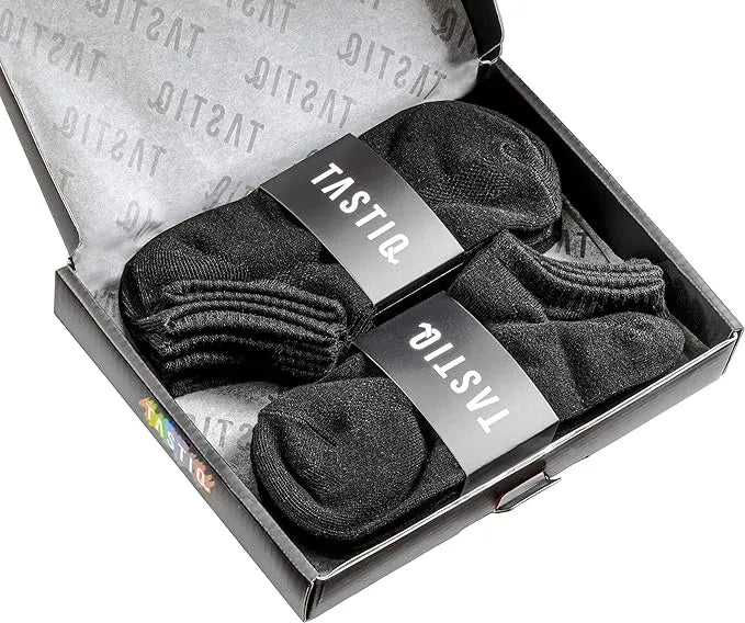 Meias Tastiq 6-pack Giftbox Preto Preto 35-38