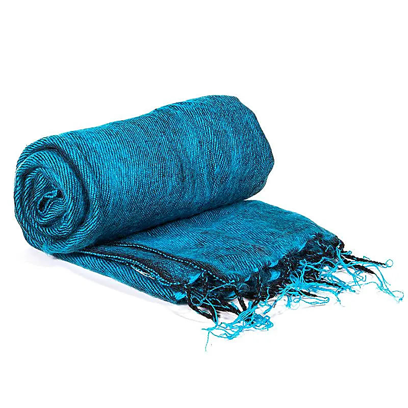 Şal Meditaţie Aqua Blue - 200x80 Cm