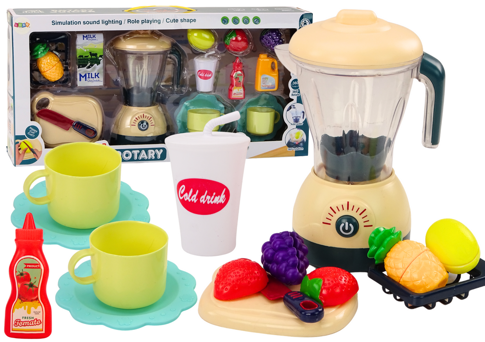 Electric Blender Set Fruits For Slicing Lights And Sounds