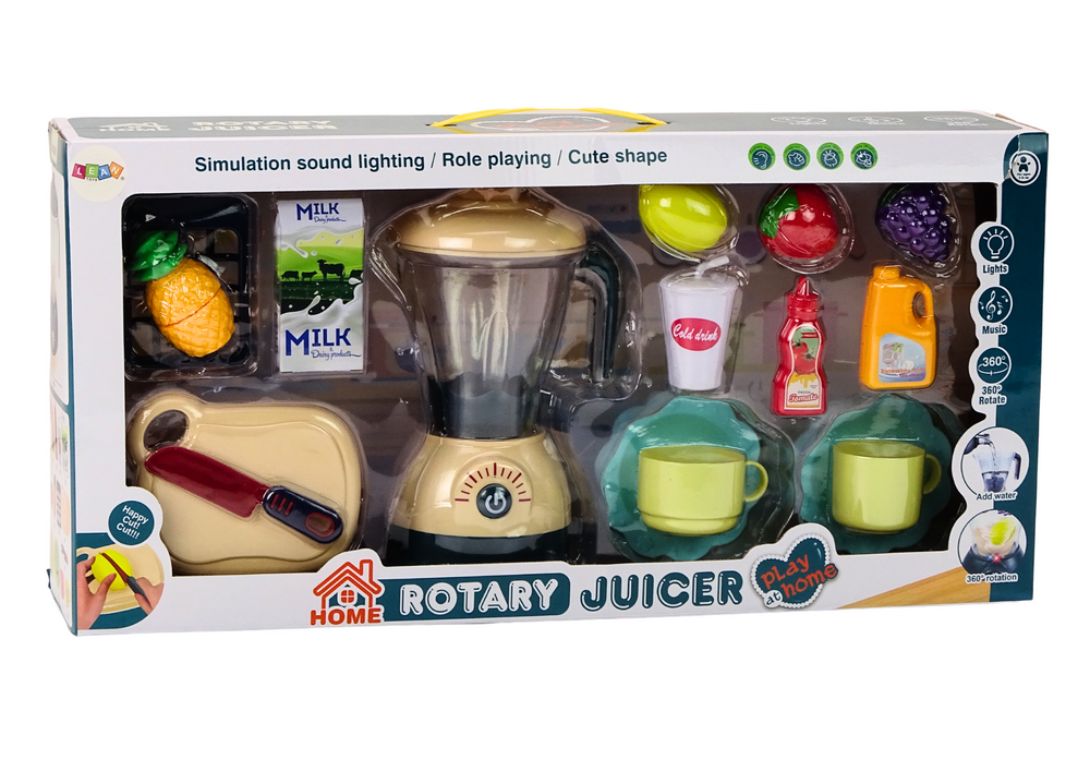 Electric Blender Set Fruits For Slicing Lights And Sounds