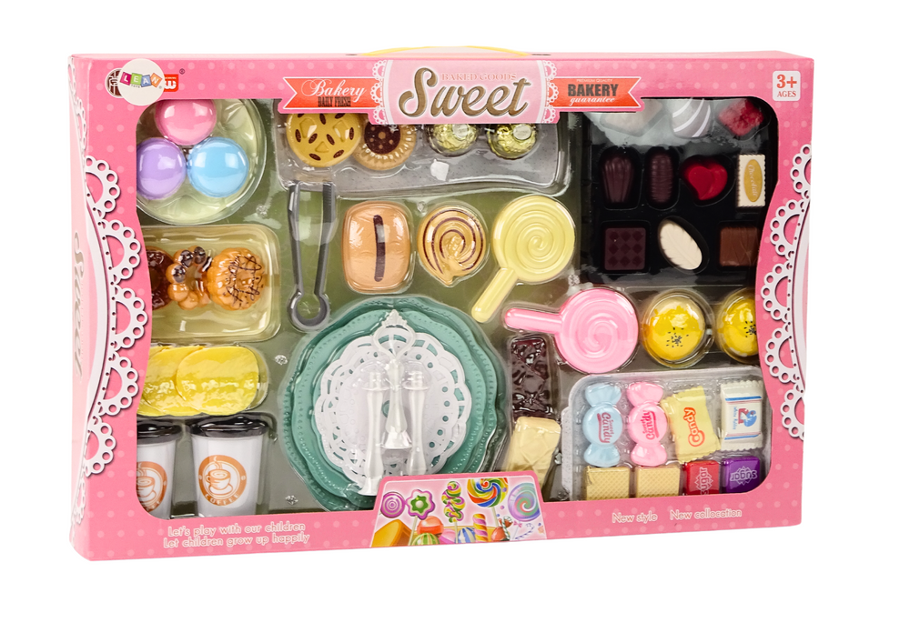 Confectionery Cafe Set Sweets Figurines Coffee Cake 50 Pieces.