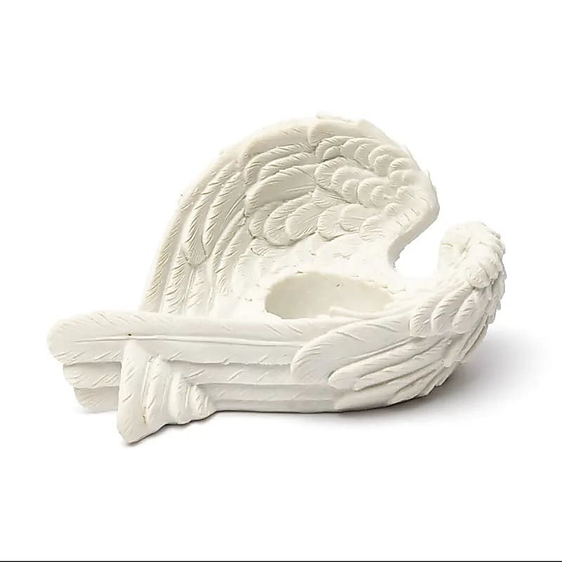 Svícen na čajovou svíčku Angel Wings - ±15 cm; ±230 G