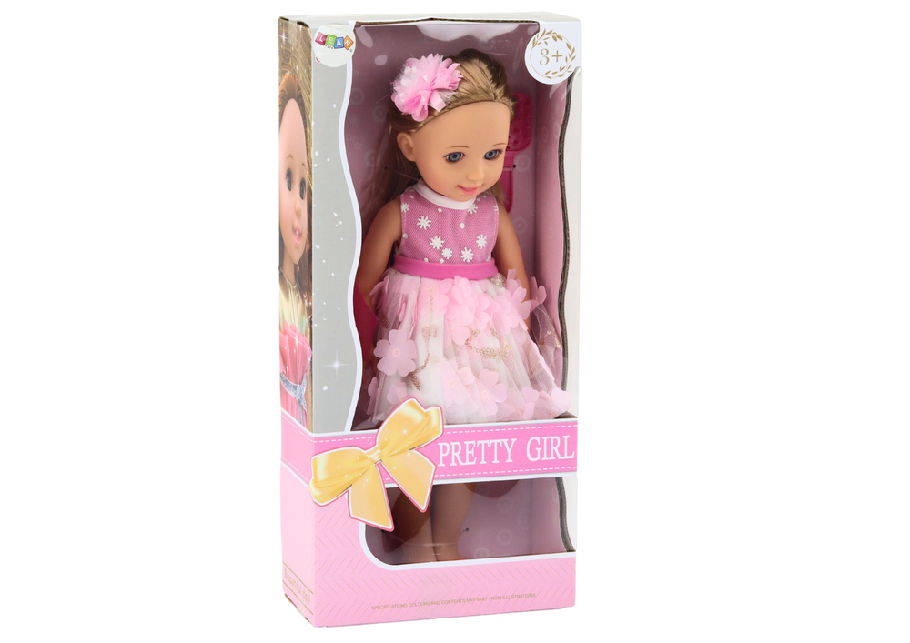 Pop Roze Jurk Lang Haar Haarspeldborstel 38cm