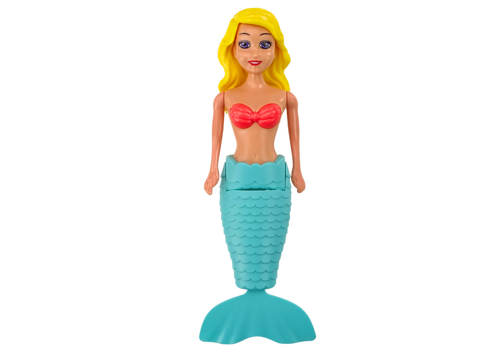 Mermaid Bath Wind Up Water Floating Turquoise Pink Doll Mix