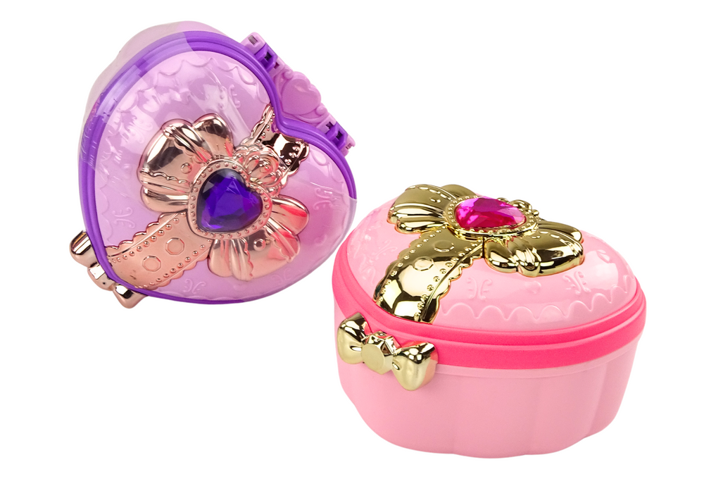 Set: Chest Heart Box Jewelry Box Accessories Mix
