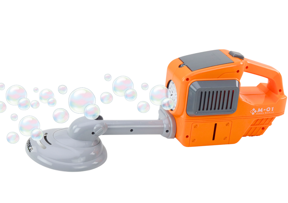 Soap Bubble Machine Lawn Mower Trimmer Two Liquids Orange