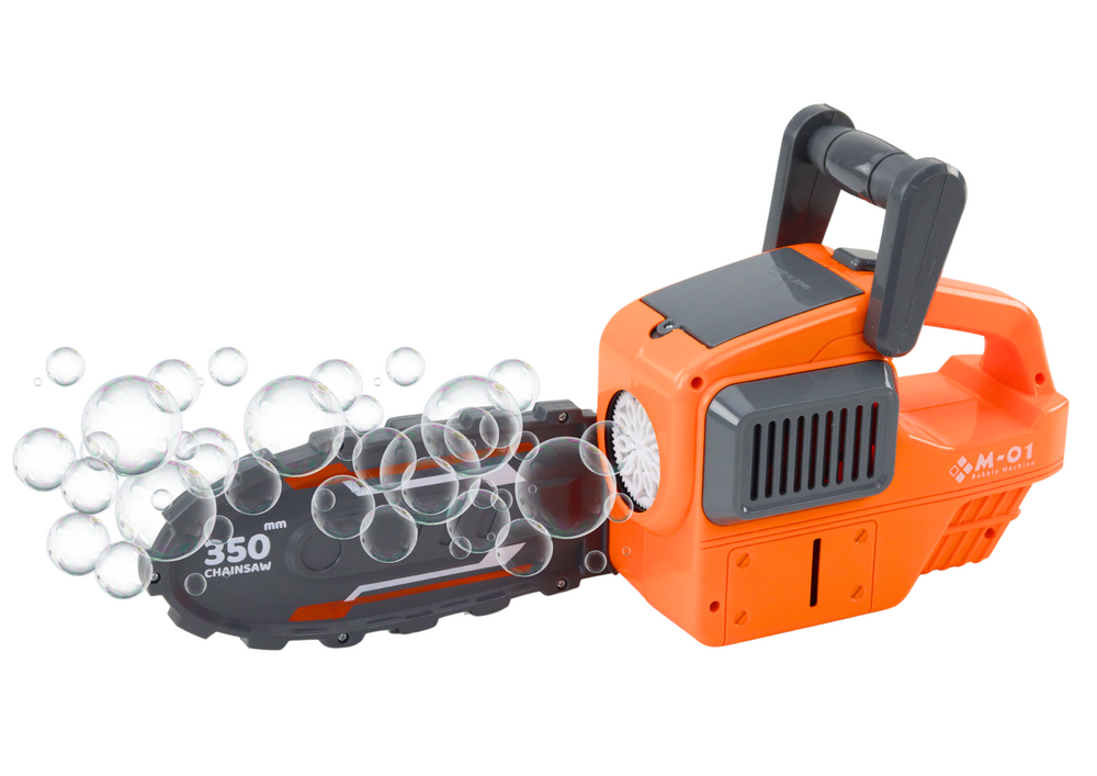 Soap Bubble Machine Chainsaw Orange