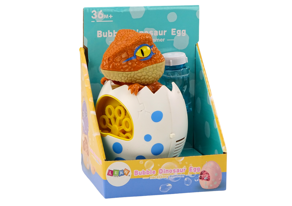 Dinosaur Bubble Machine In Liquid Egg