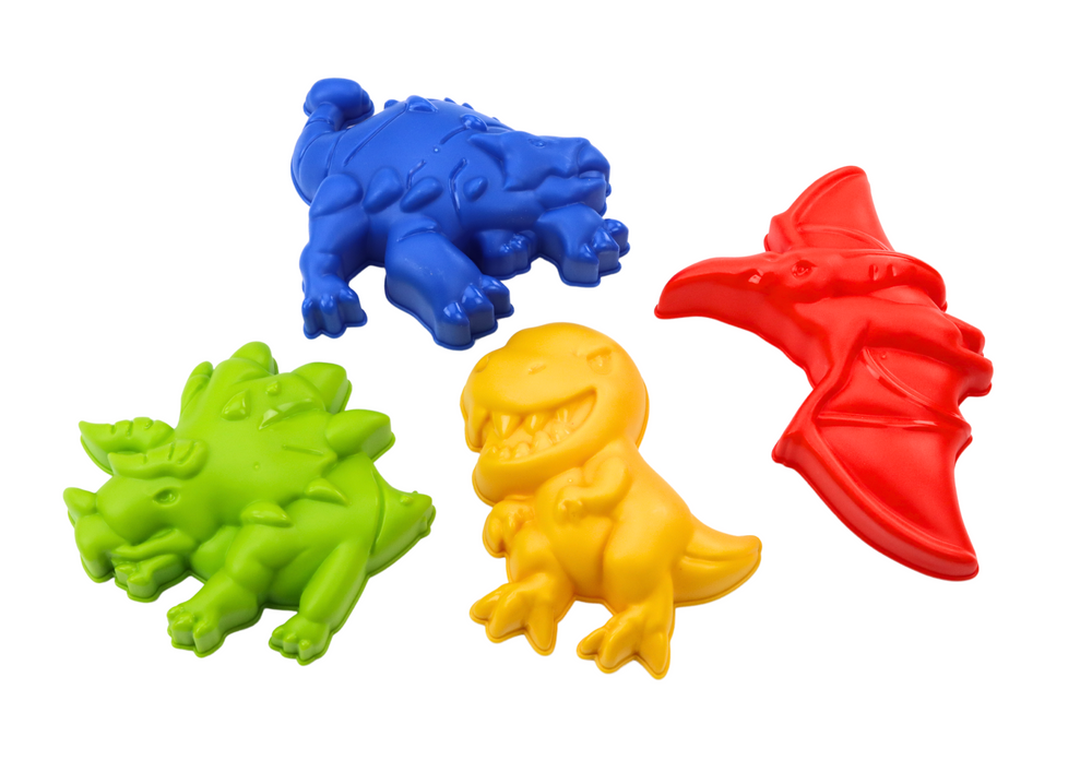 Súprava vedra na piesok so sprchou a súpravou plesní dinosaurov