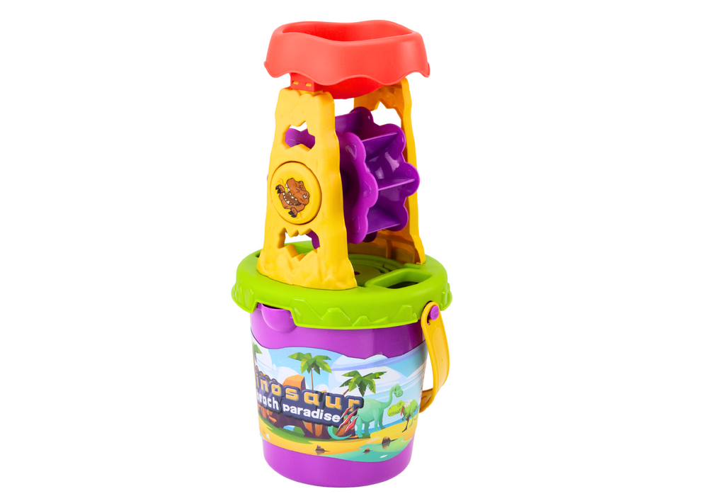 Dinosaur Sand Set Grinder Funnel Spatula Rake Watering Can Molds