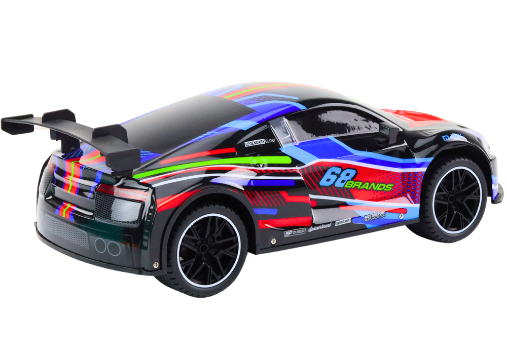 Rc Sports Car 1:10 25km/h Lights Black