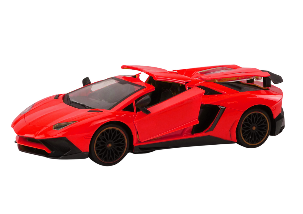 Rc Remote Controlled Sports Car With Opening Doors Red 1:12