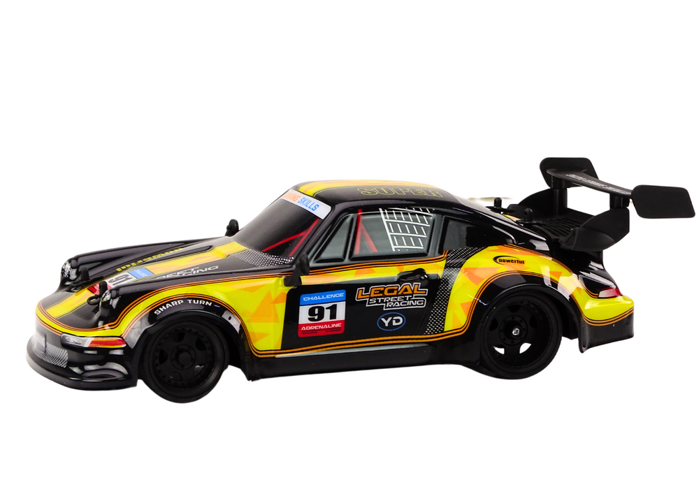 Rc Remote Control Car 1:16 Rubber Wheels Drift Yellow