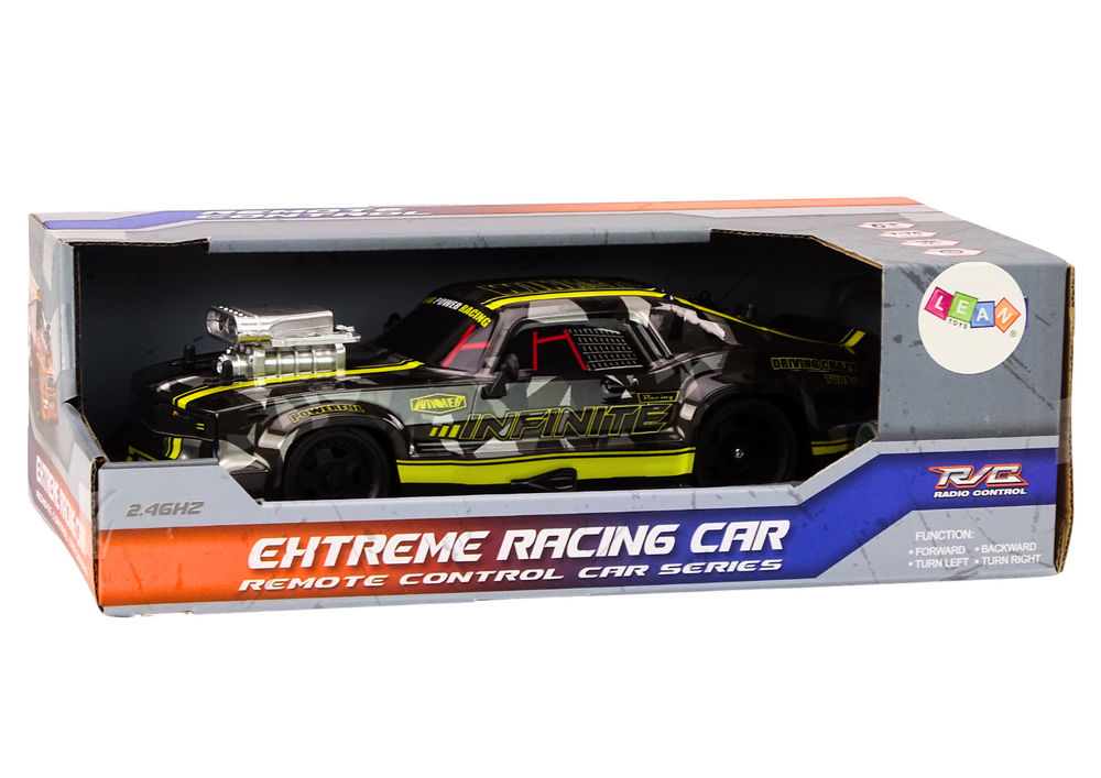 Rc Remote Control Car 1:16 Rubber Wheels Drift Black