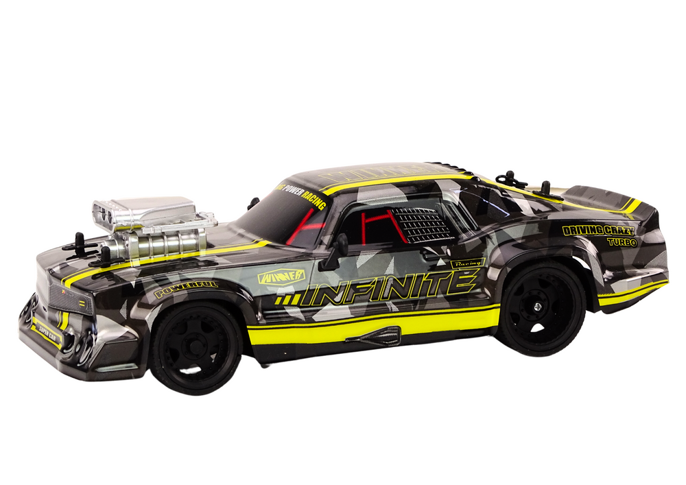Rc Remote Control Car 1:16 Rubber Wheels Drift Black
