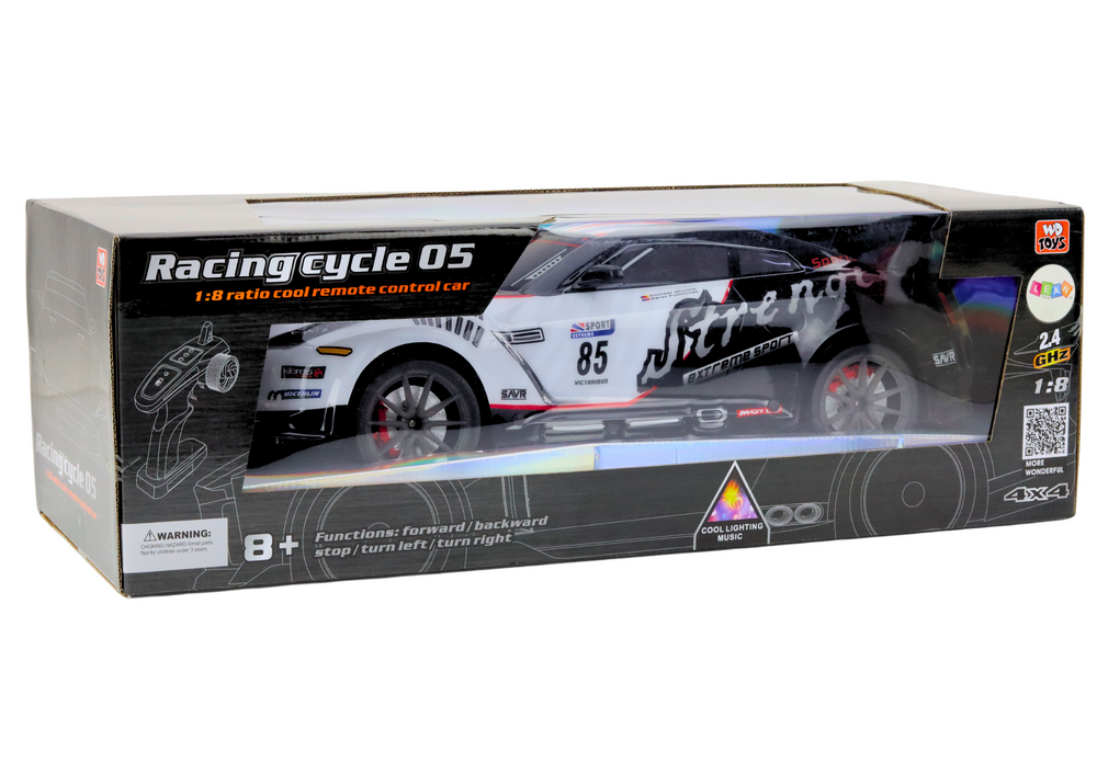 Large Remote Controlled Rc Sports Car 1:8 Lights Sounds