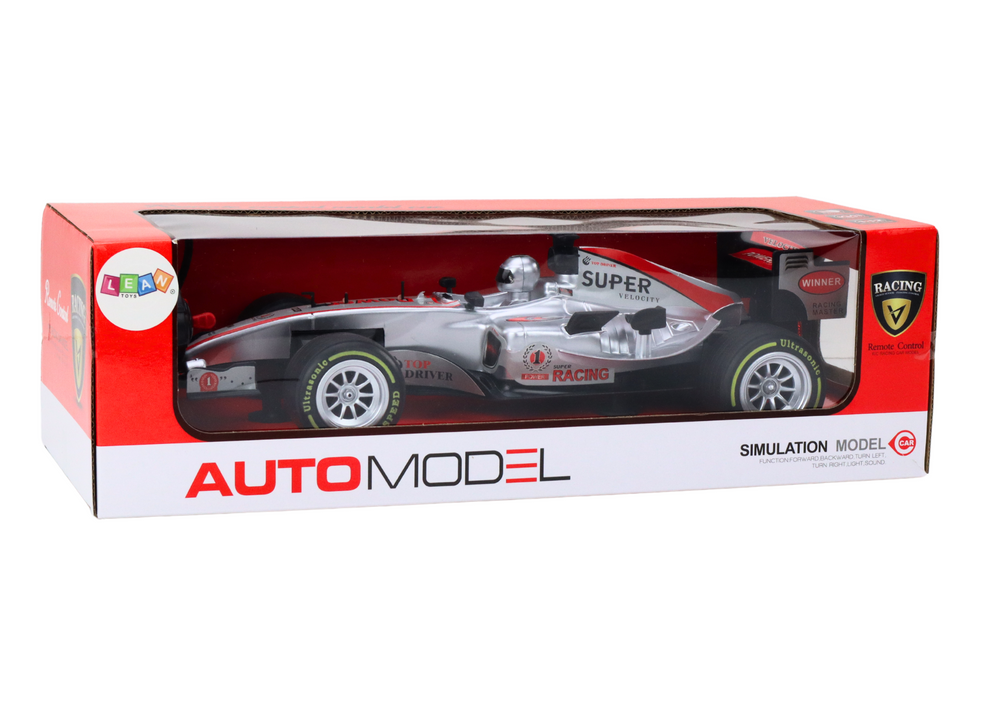 Remote Controlled Rc Racer 1:12 Silver Lights Sounds