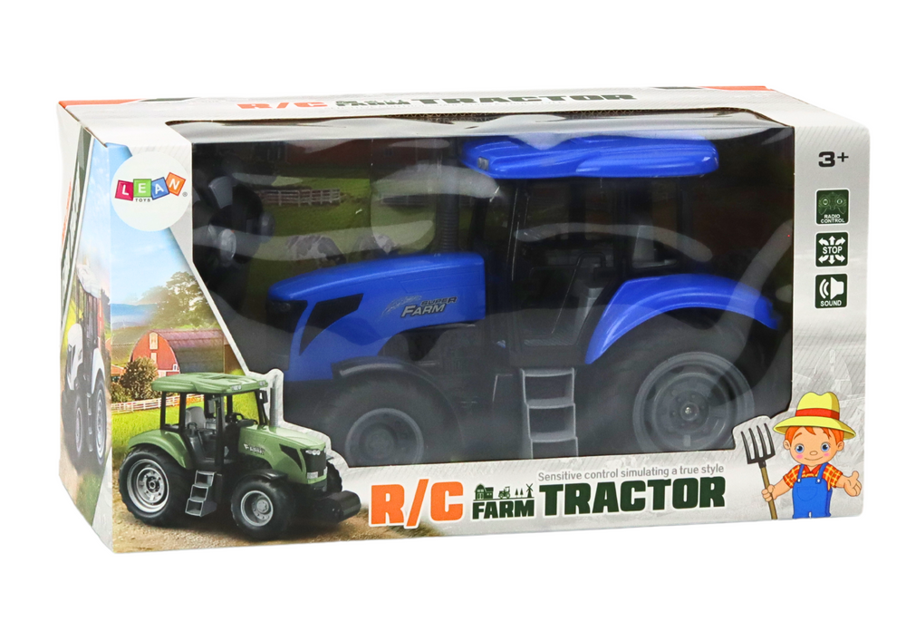 Remote Controlled Tractor Rc 2.4g Sounds Blue
