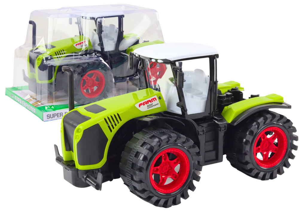 Tracteur agricole grand véhicule agricole vert à entraînement par friction