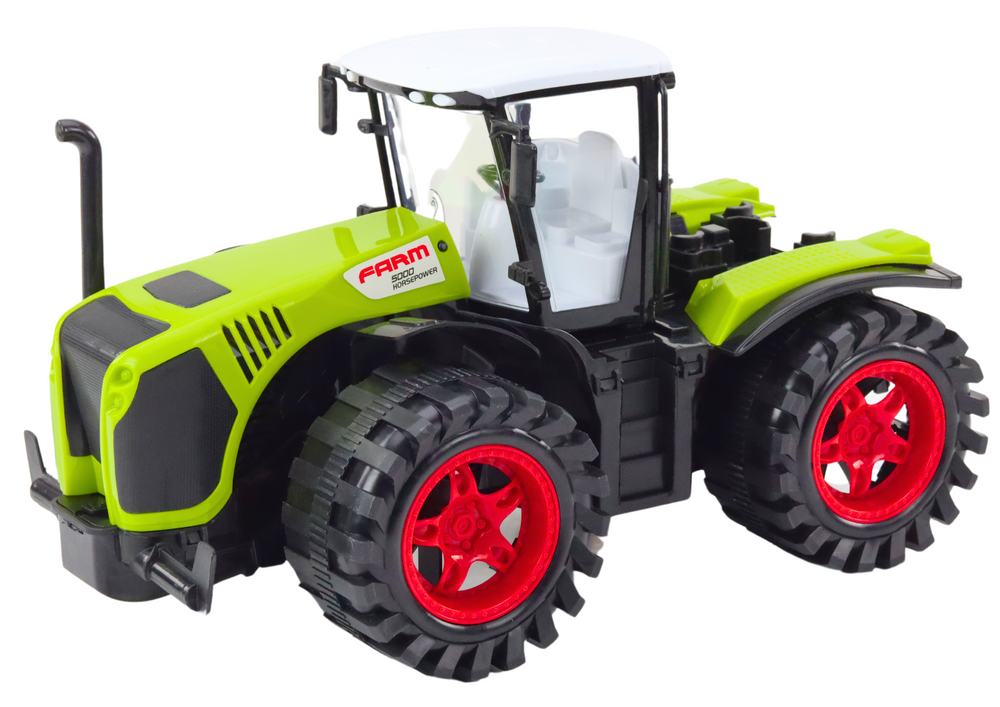 Tracteur agricole grand véhicule agricole vert à entraînement par friction