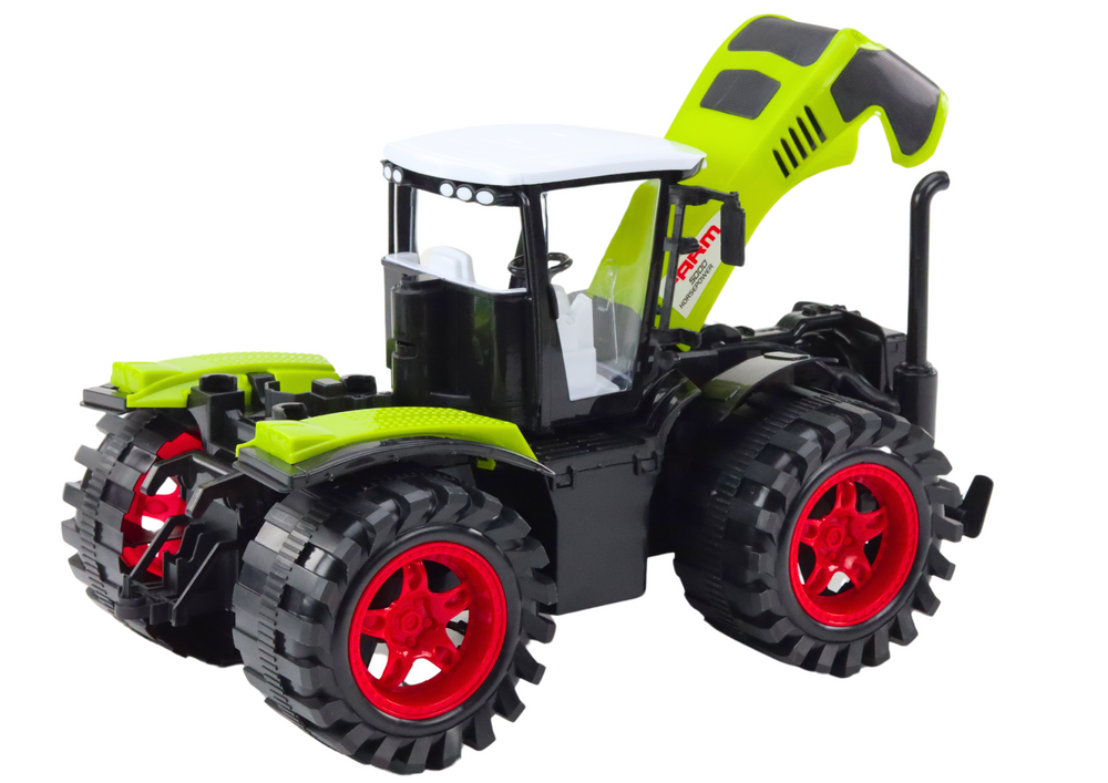 Tracteur agricole grand véhicule agricole vert à entraînement par friction
