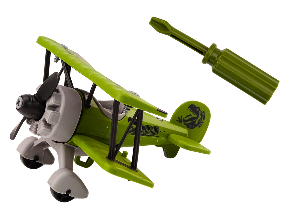 Plane Light Plane Transporting Dinosaurs Cage Unscrewable Green