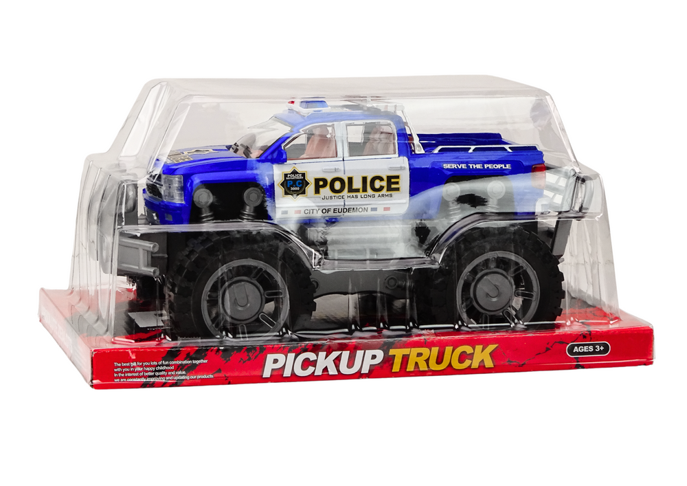 Police Car Pickup Blue Off-road Police Vehicle