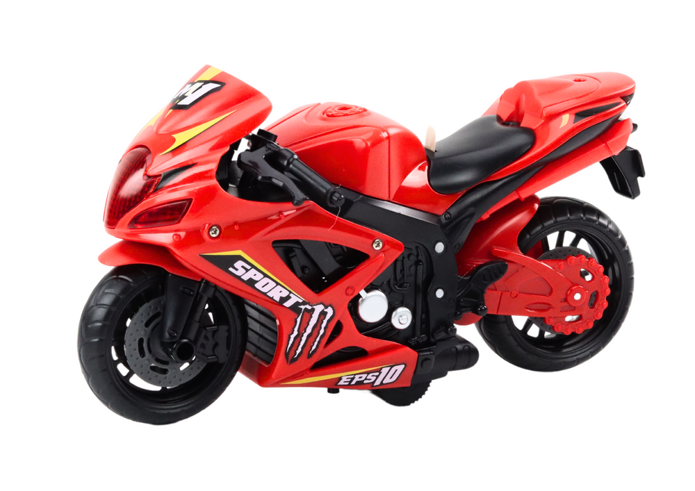 Sports Motorcycle Friction Drive Light And Sound 2 Colors