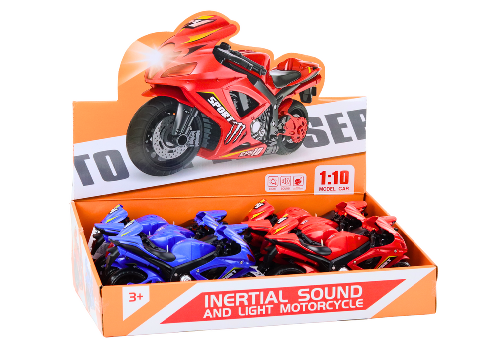 Sports Motorcycle Friction Drive Light And Sound 2 Colors