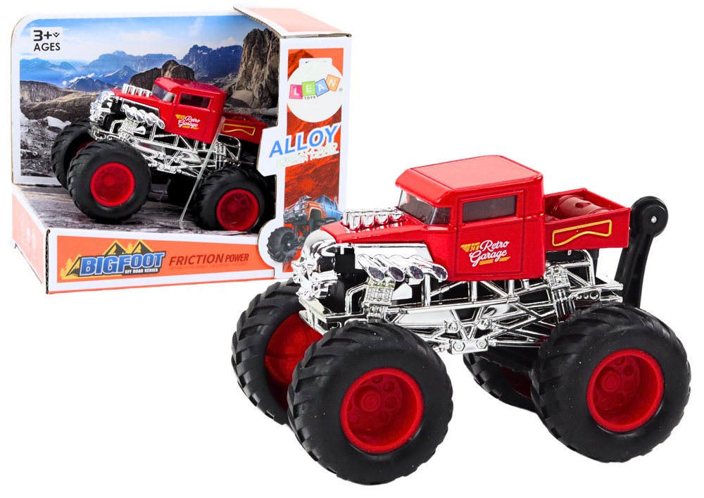 Vehicle Car With Friction Drive Off-road Black