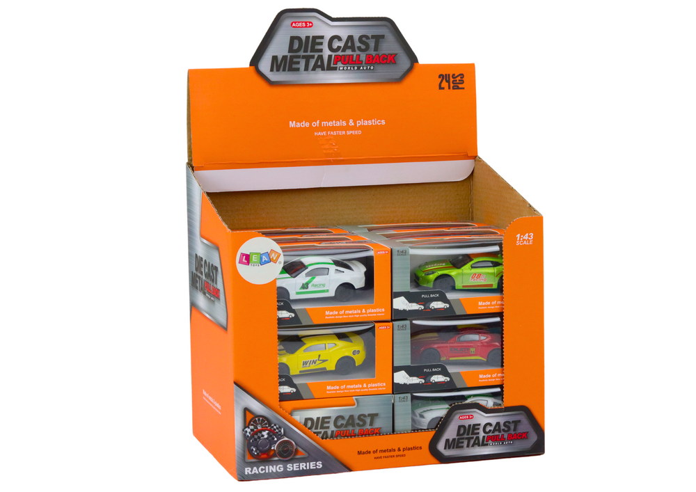 Car Spring 1:43 Metal Drive Rubber Wheels