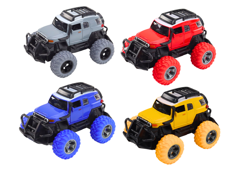 Off-road Car 1:32 Metal Rubber Wheels Lights Sounds Drive