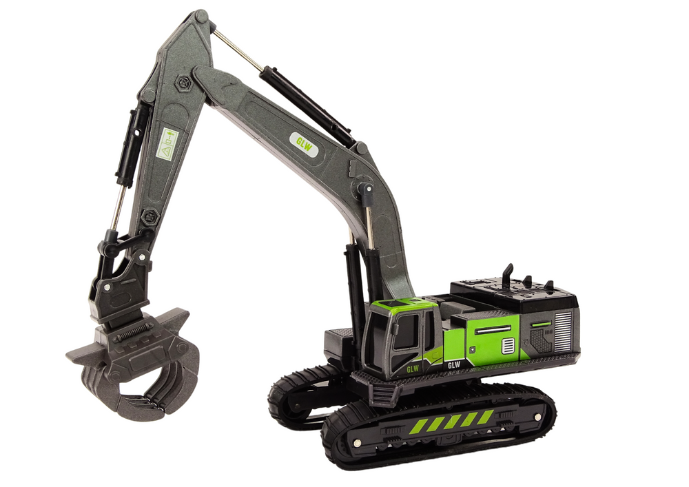 Crawler Excavator Grapple Drilling Rig Bucket 1:55 Black-green
