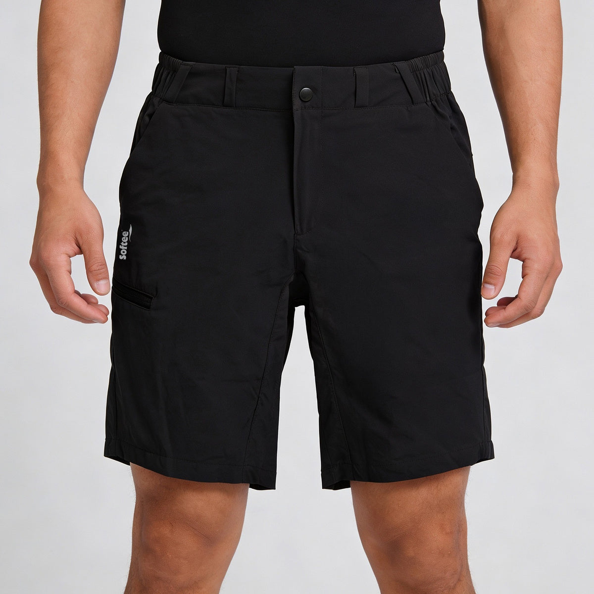 Pantalón Corto Trekking Hombre Active Negro