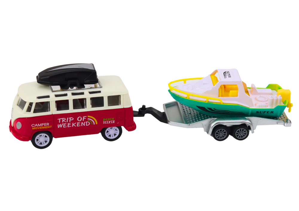 Off-road Car With Boat Or Helicopter Metal Drive
