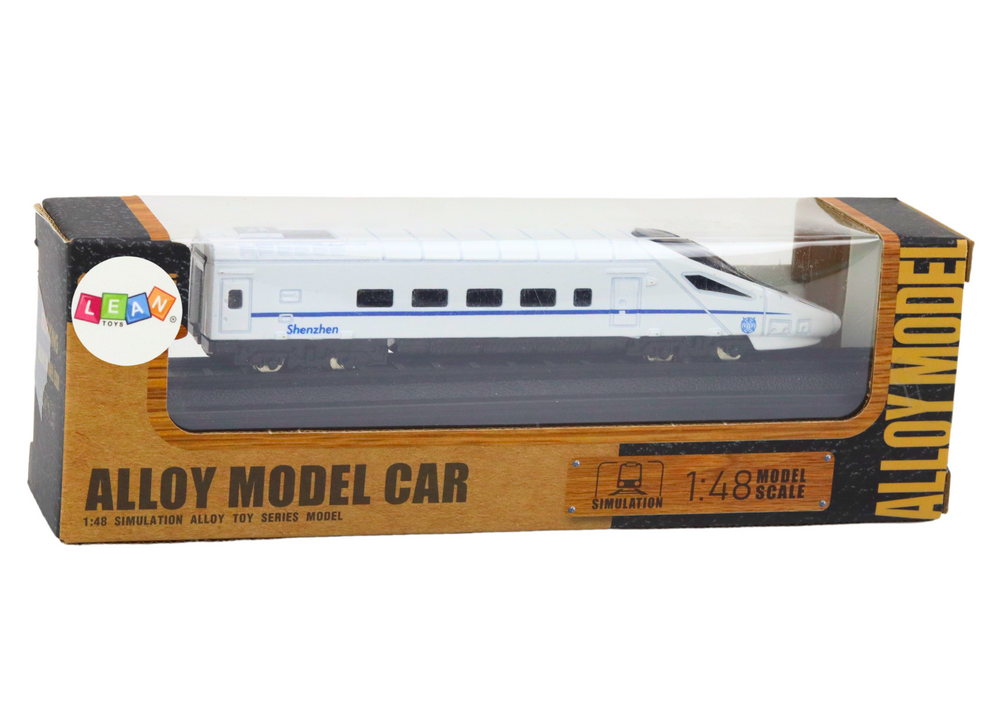 Collectible Model Train Wagon White 1:48 Metal