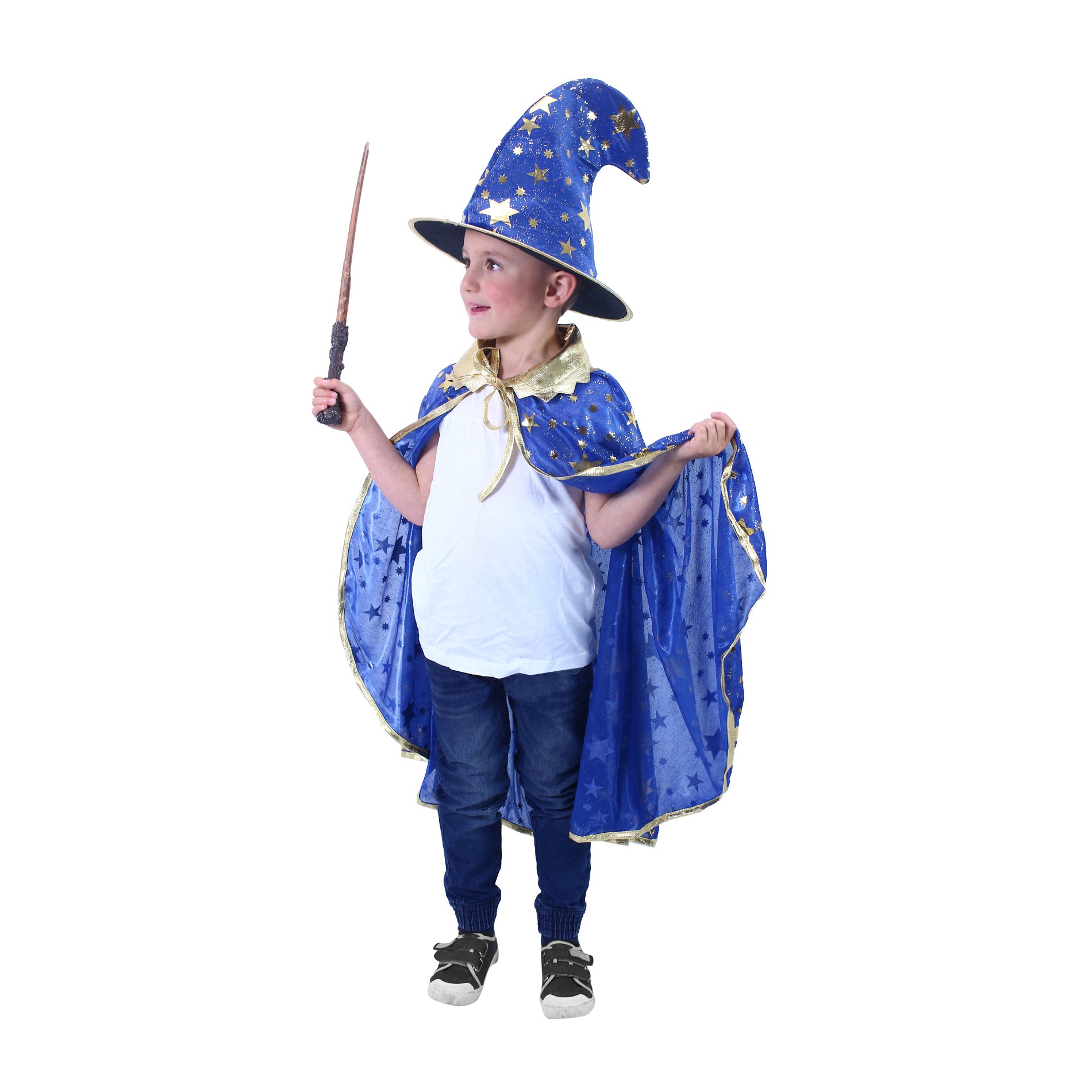 Detský kostým - Modrý magický plášť